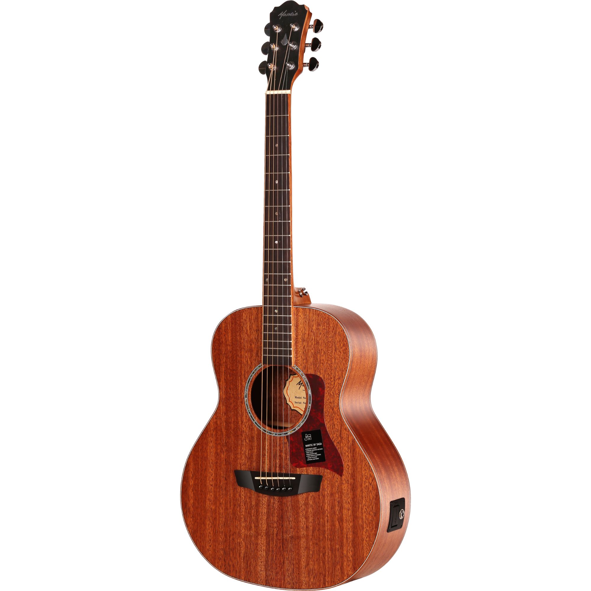 Mantic BG1 Travel Acoustic Guitar Natural